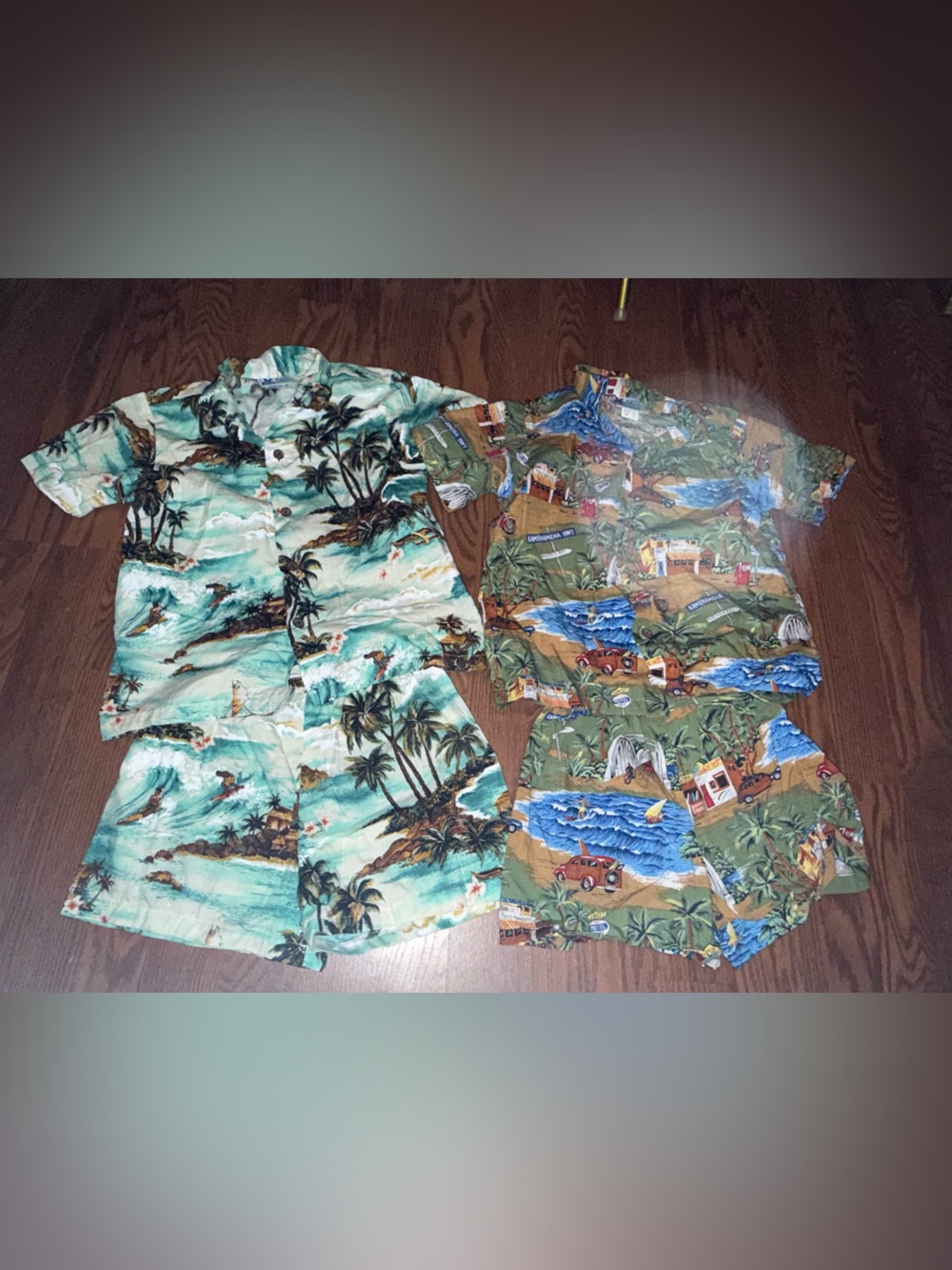 RJC made in Hawaii boys Hawaiian shorts top set - set of 2
